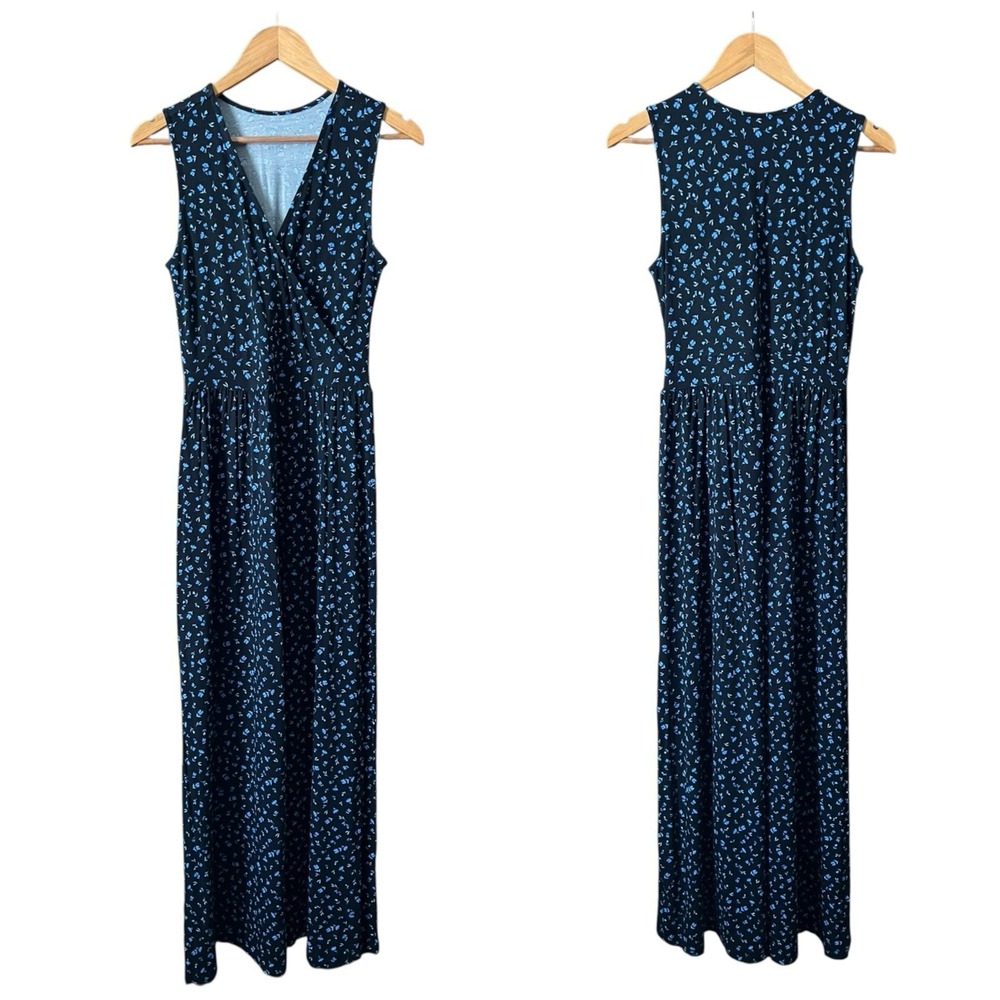 41 Hawthorn Floral Maxi Dress Sleeveless V-Neck Size S Whimsigoth Boho Cottage